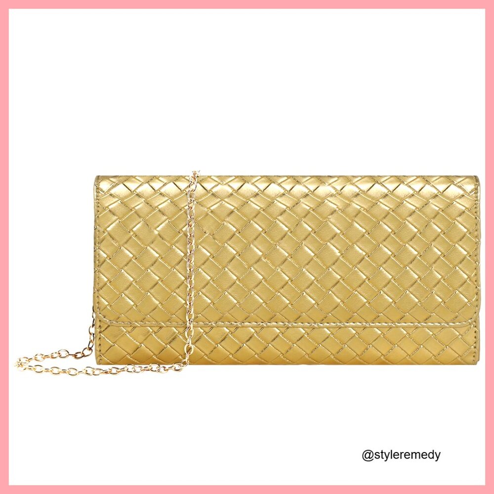 Lightweight Crossbody Bag with Removable Chain, Card Slots & Phone Pocket